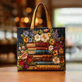 Handmade Tote Bag with Floral Print