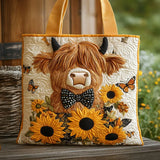 Quilted Bag with Butterfly and Bow