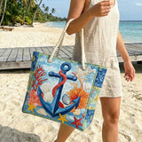 Handmade Beach Bag | Nautical Anchor