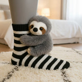 Sofía - High Cuffed Striped Socks