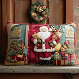 Padded Cushion Cover - Cosy Welcome from Santa Claus